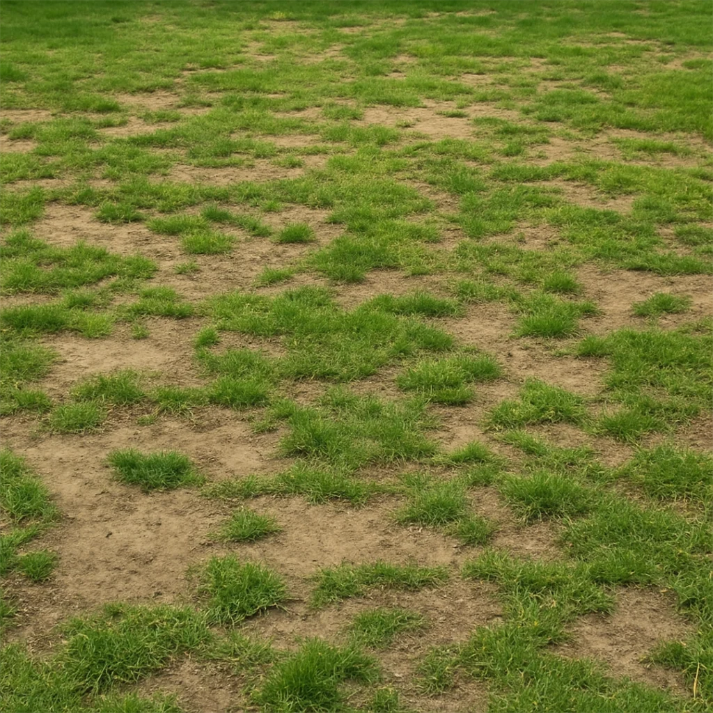 patchy lawn common garden problems in Gauteng - patchy lawn
