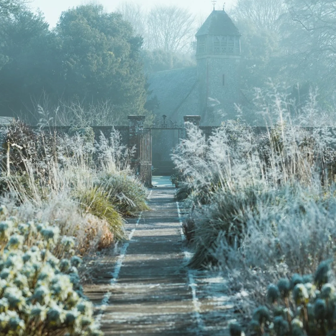 all-season garden design structured garden path